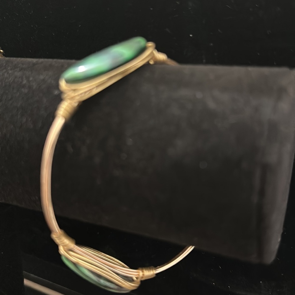 Bracelet: Copper Wire-Wrapped Bangle - image 1